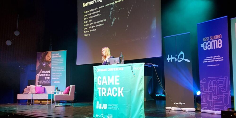 Marie Mejerwall at Linköping University Game Conference 2019
